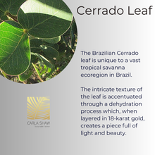 Load image into Gallery viewer, Cerrado Leaf Necklace with Vegetable Suede