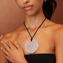 Load image into Gallery viewer, Cerrado Leaf Necklace with Vegetable Suede