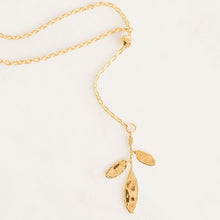 Load image into Gallery viewer, real herb preserved in 18 karat gold or silver necklace. This is a stackable piece - it can be worn alone or stacked with other pieces.